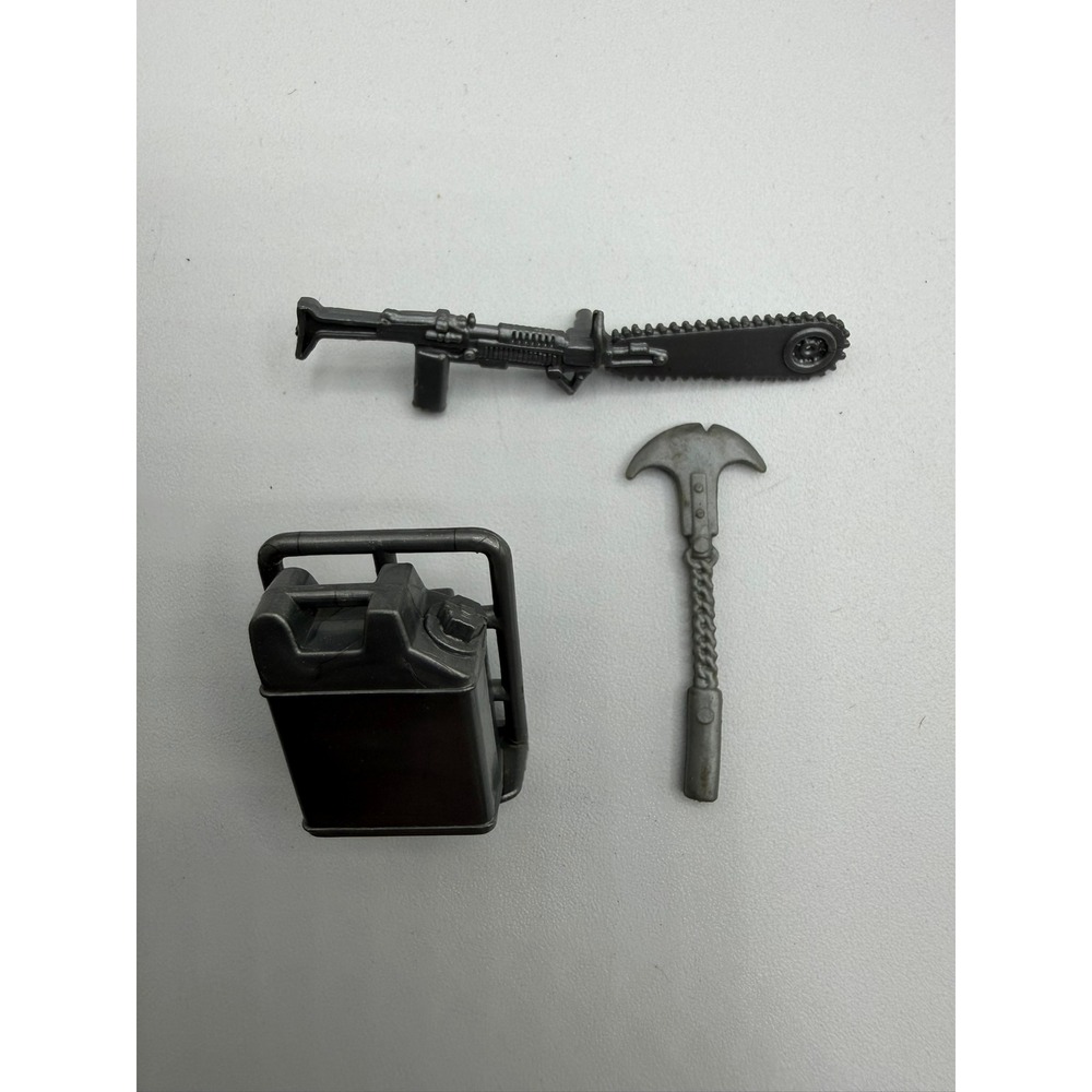GI Joe 1985 Dreadnok Buzzer Original Accessory Lot Chainsaw Rifle Gas Can Axe - Picture 2 of 7